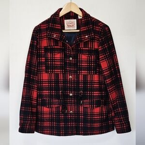 Levi's Black and Red Checkered Utility Jacket